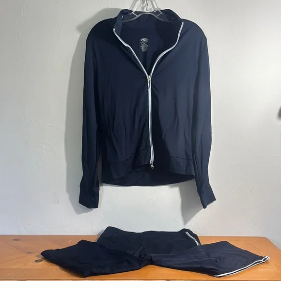 Avia Navy Blue Track Pants & Jacket Set - Picture 1 of 6